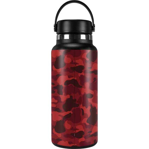 Red Street Camo Hydro Flask 32oz Wide Mouth Skin